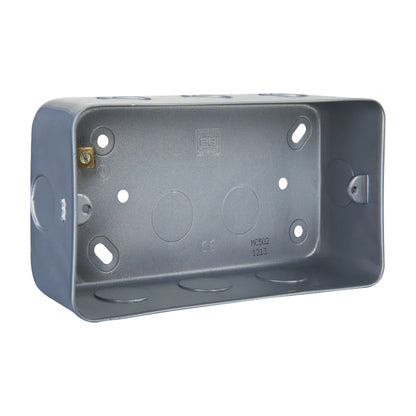 British General BG Heavy Duty Metal Back Boxes | MC501 (1G+2G) & MC502 (3G+4G) for Grid Switches