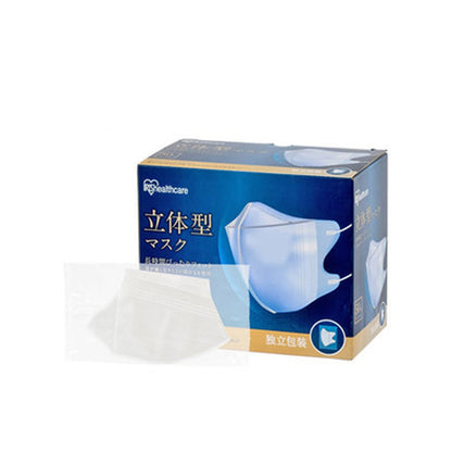 Iris Healthcare 3D Disposable Face Mask [11.5cm x 13.8cm] (NMK-50LB/W)