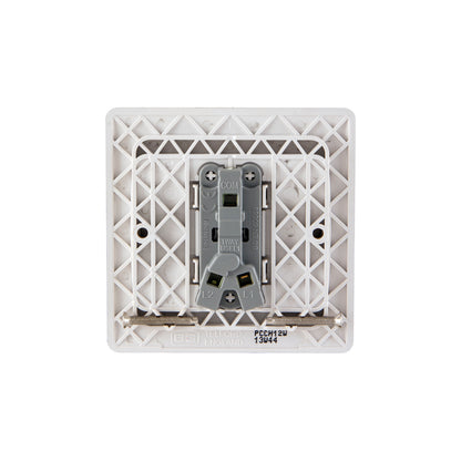 British General BG Neo Slimline 10A 1-Gang 2-Way Rocker Switch, Champagne (PCCH12W)