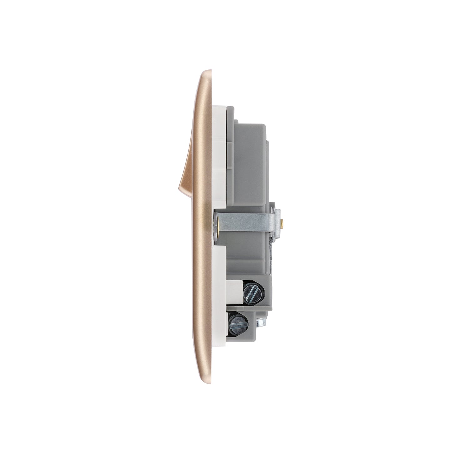 British General BG Neo Slimline Single Socket with USB Charger (PCCH21U2)