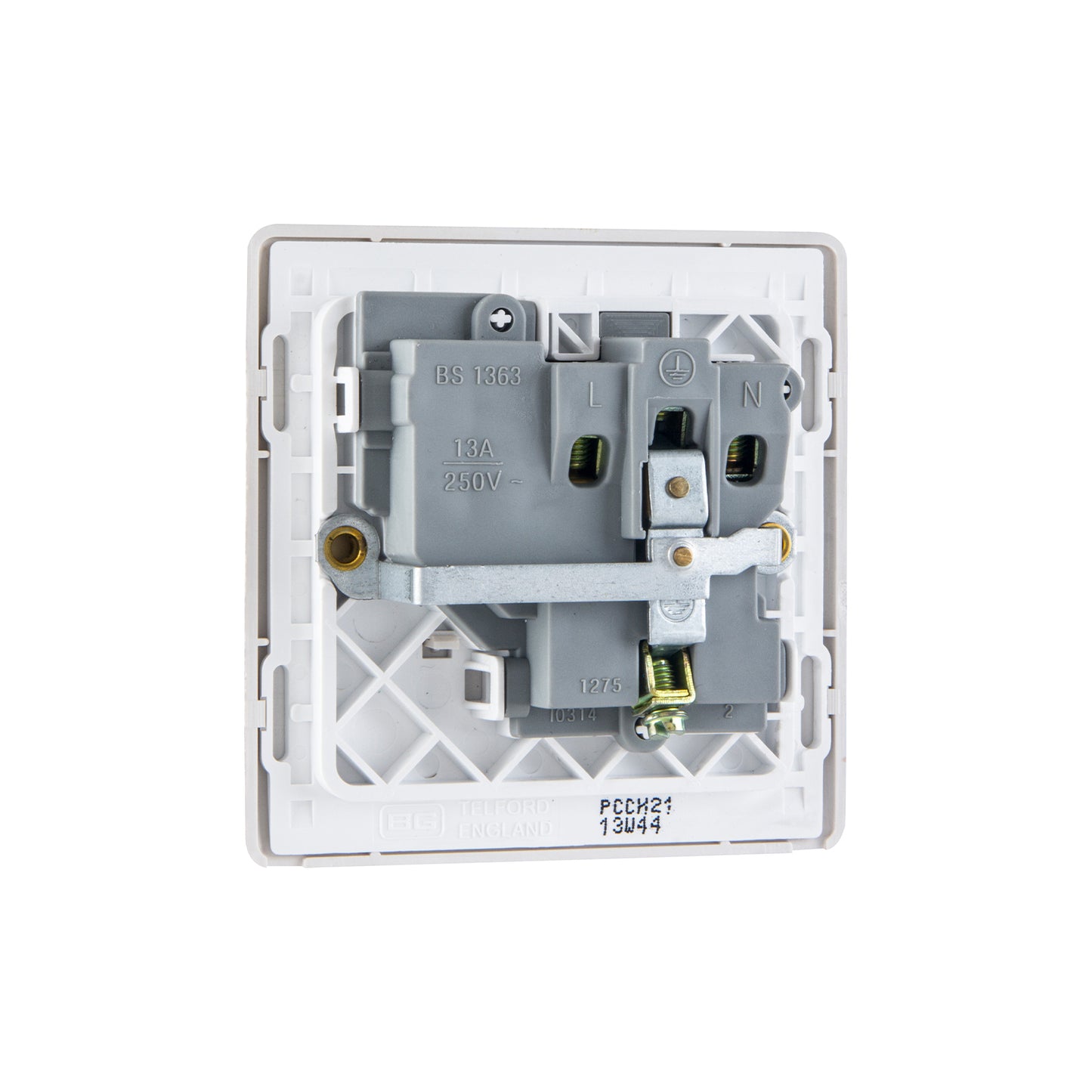 British General BG Neo Slimline Single Gang Switched Socket (PCCH21)