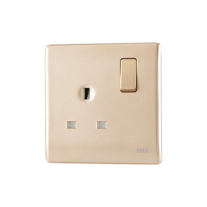 British General BG Neo Slimline Single Gang Switched Socket (PCCH21)