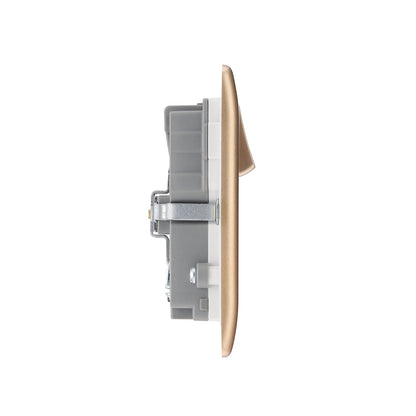 British General BG Neo Slimline Double Socket with USB Charger (PCCH22U3)