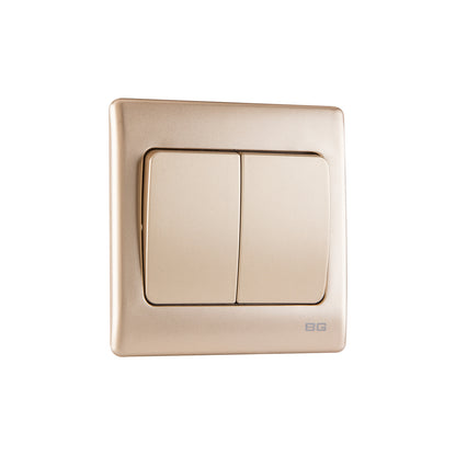 British General BG Neo Slimline 2 Mega Rocker 2-Way Switches (PCCH42W)