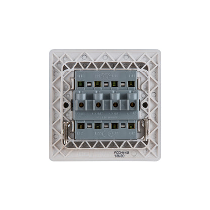 British General BG Neo Slimline 4 Mega Rocker 2-Way Switches (PCCH44W)