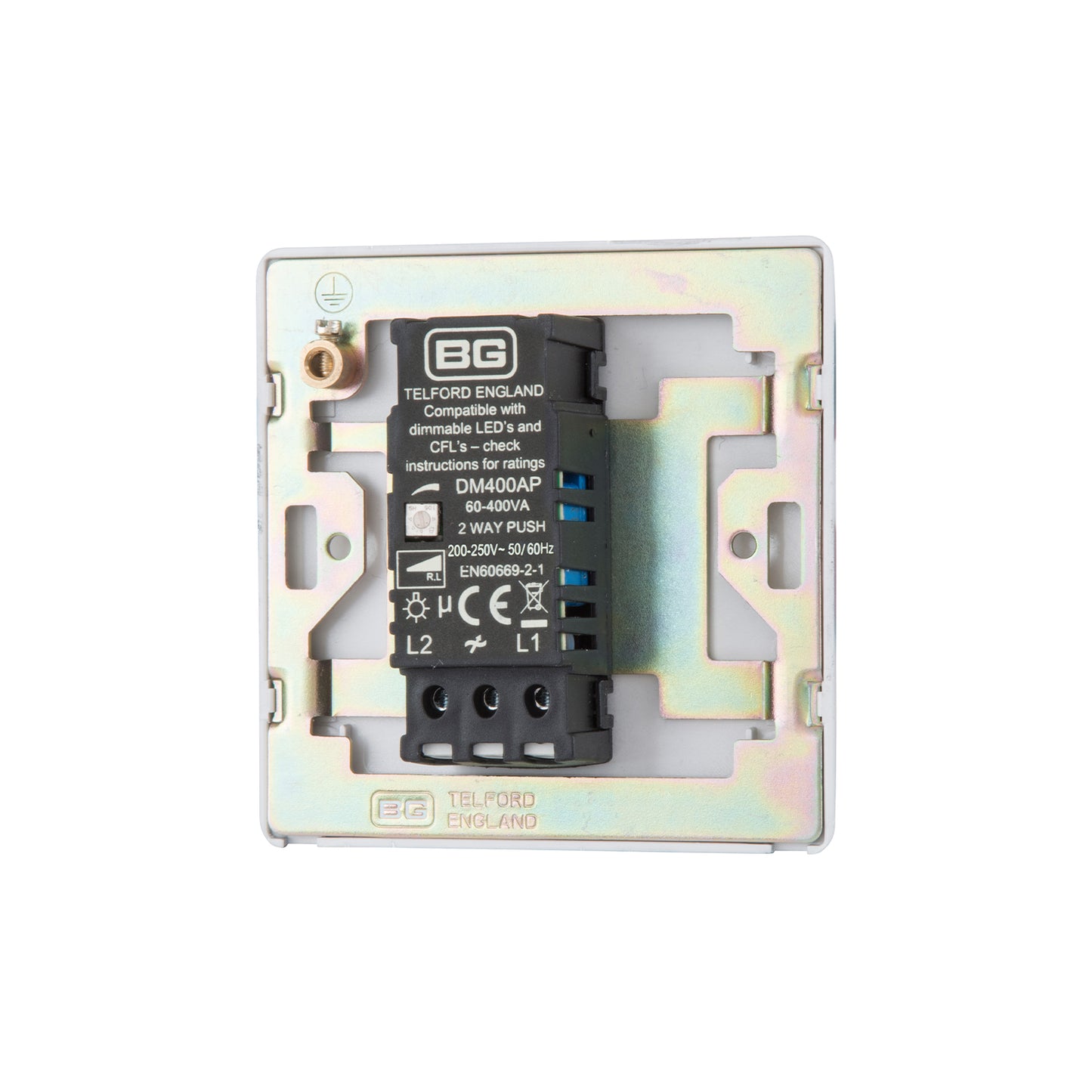 British General BG Neo Slimline 2 Way 400W Dimmer Switch (PCCH81)