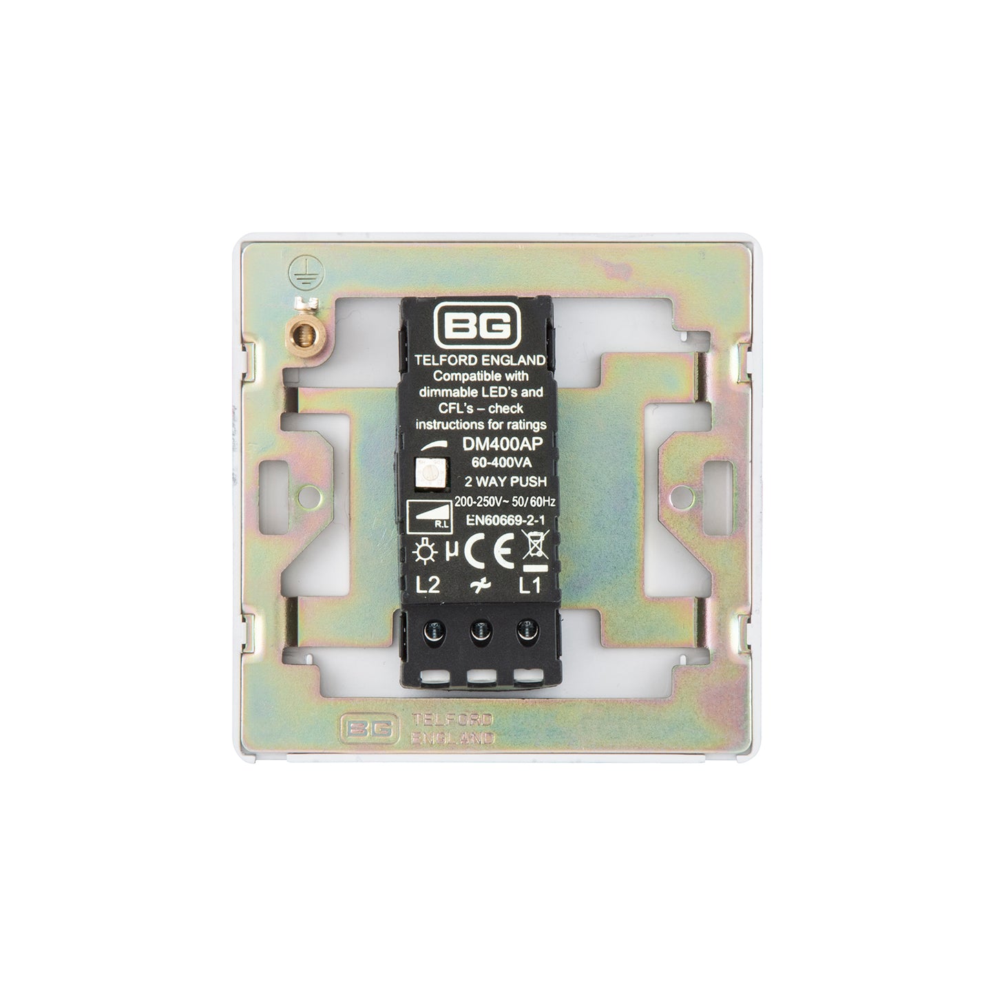 British General BG Neo Slimline 2 Way 400W Dimmer Switch (PCCH81)
