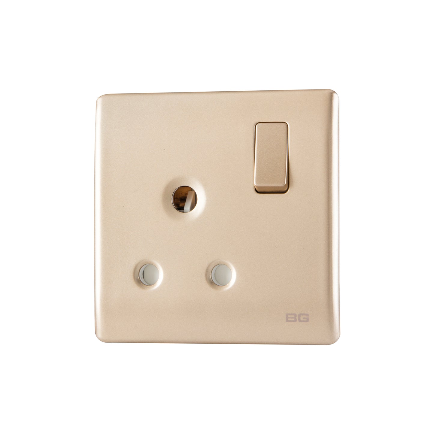 British General BG Neo Slimline 15Amp Single Pole Round Pin Switched Socket (PCCH99)