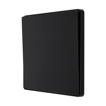 British General Evolve Matt Black Edge to Edge, 1 Gang, 2 Way Switch, 20 Amp (PCDMB12EB)