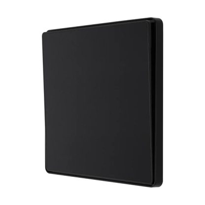 British General Evolve Matt Black Edge to Edge, 1 Gang, 2 Way Switch, 20 Amp (PCDMB12EB)