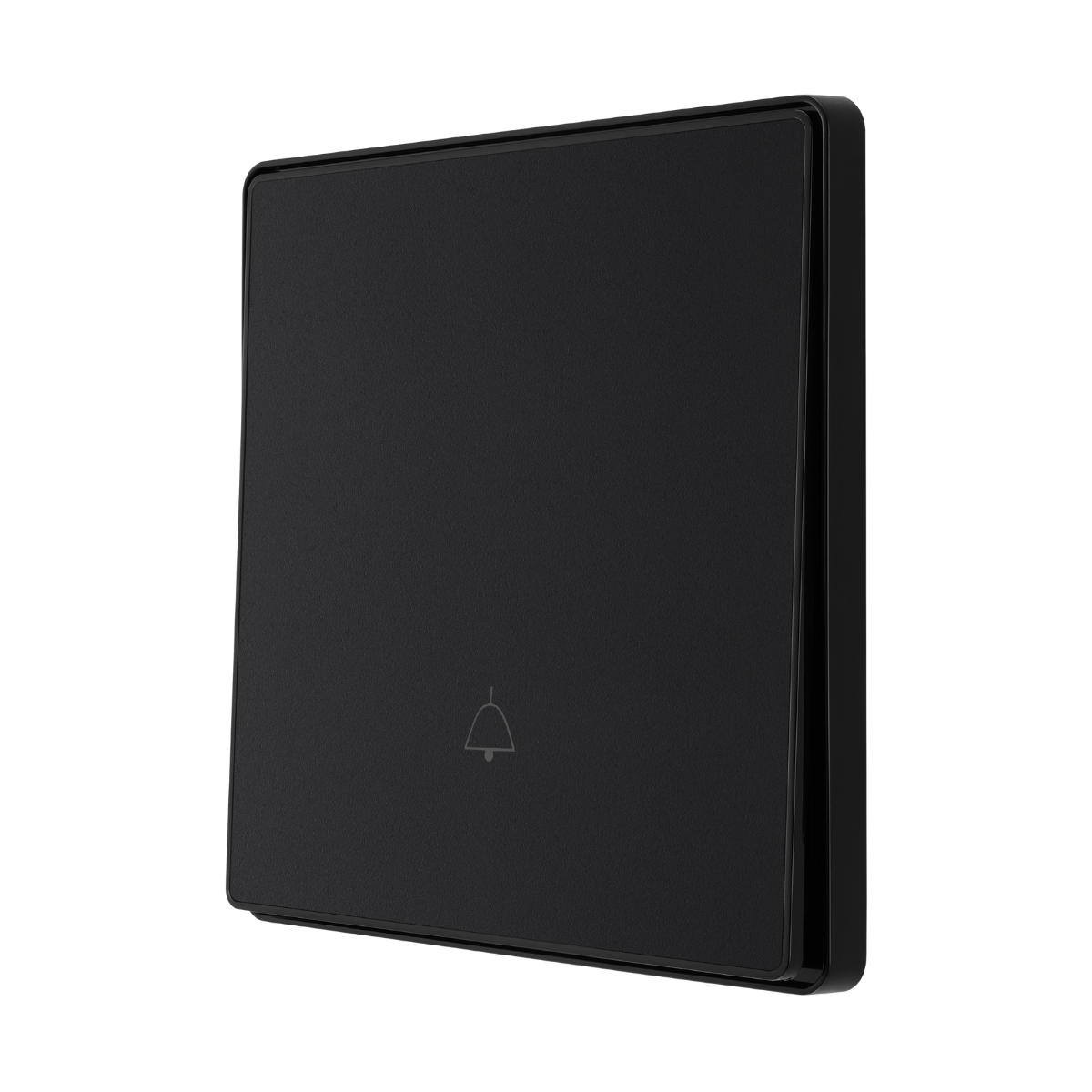 British General Evolve Mat Black Edge to Edge Bell Push Switch, 10A, 1 Way, 20Amp (PCDMB14EB)