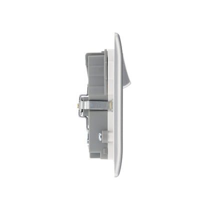 British General BG Neo Slimline Double Socket with USB Charger (PCSL22U3)
