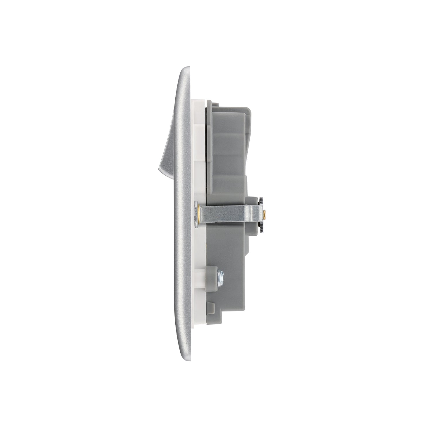 British General BG Neo Slimline Double Socket with USB Charger (PCSL22U3)