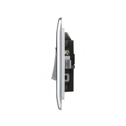 British General BG Neo Slimline 20Amp Double Pole Switch with LED, Silver (PCSL31)