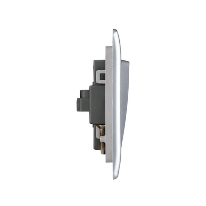 British General BG Neo Slimline 4 Mega Rocker 2-Way Switches, Silver (PCSL44W)