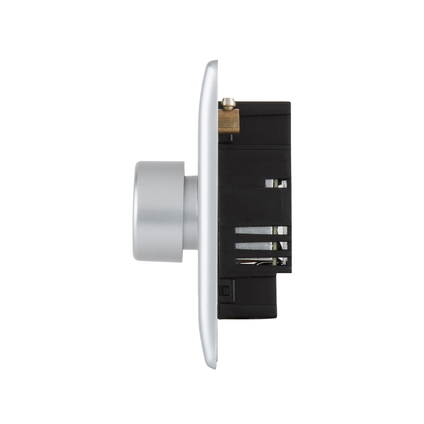 British General BG Neo Slimline Single Gang 2 Way 400W Dimmer Switch, Silver (PCSL81)
