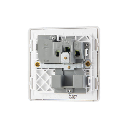 British General BG Neo Slimline 15Amp Single Pole Round Pin Switched Socket (PCSL99)