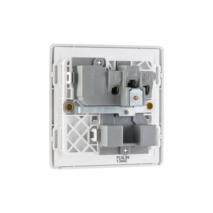 British General BG Neo Slimline 15Amp Single Pole Round Pin Switched Socket (PCSL99)