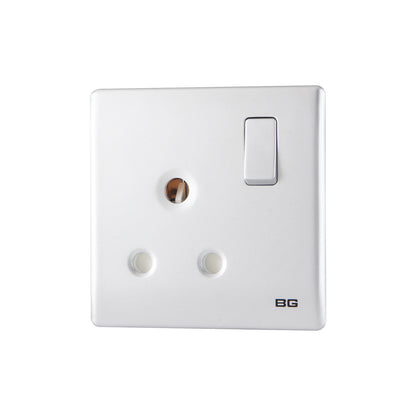 British General BG Neo Slimline 15Amp Single Pole Round Pin Switched Socket (PCSL99)