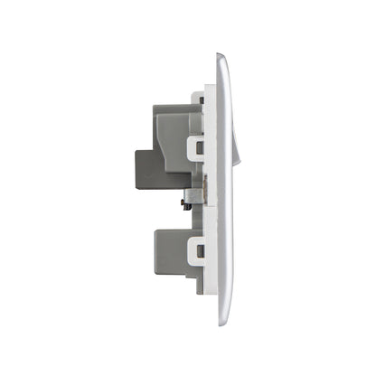 British General BG Neo Slimline 15Amp Single Pole Round Pin Switched Socket (PCSL99)