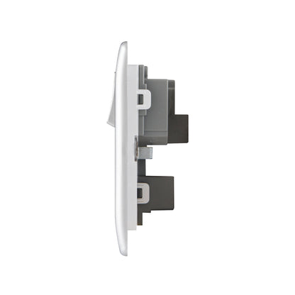 British General BG Neo Slimline 15Amp Single Pole Round Pin Switched Socket (PCSL99)