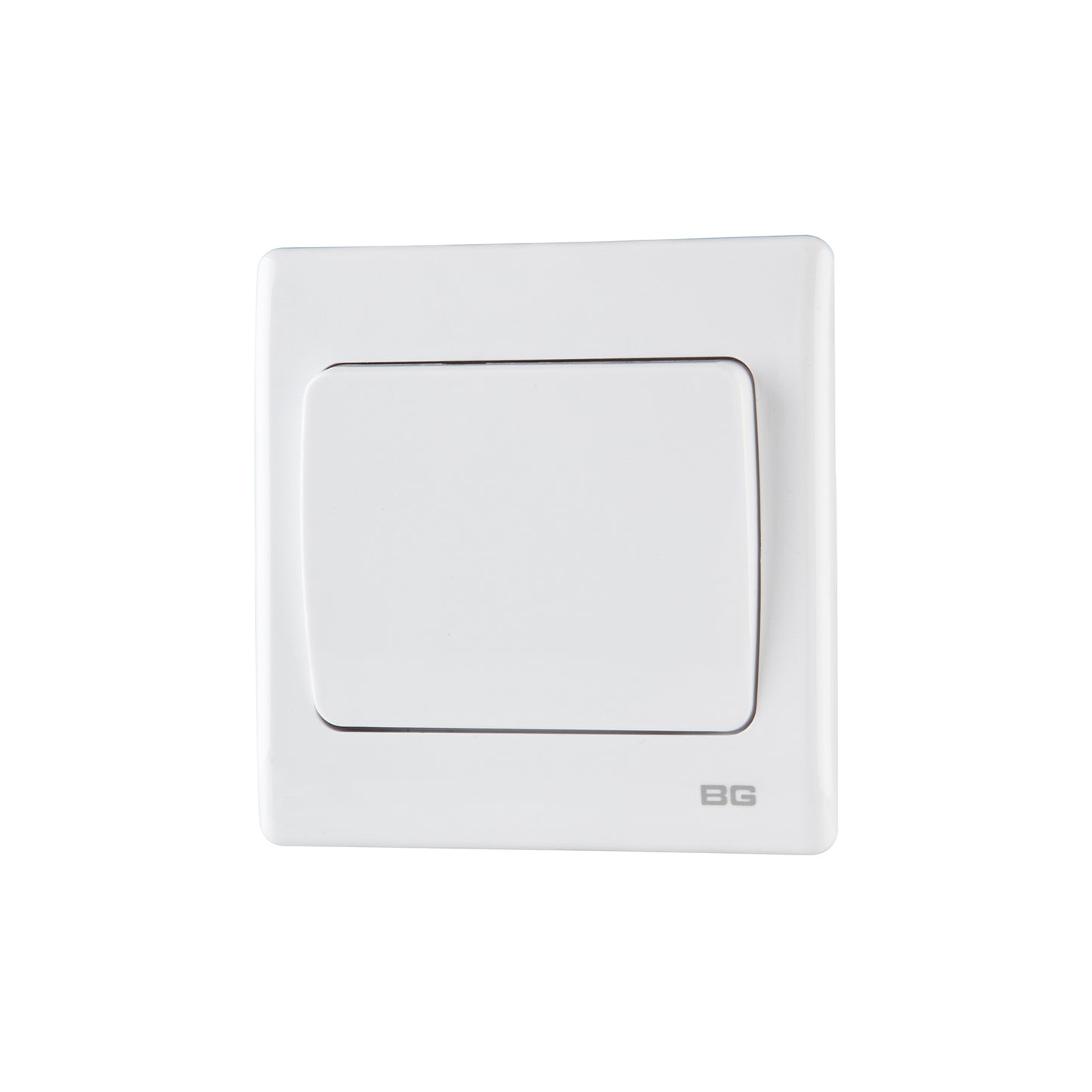 British General BG Neo Slimline 1 Mega Rocker 1-Way Switches, White (PCWH11W)