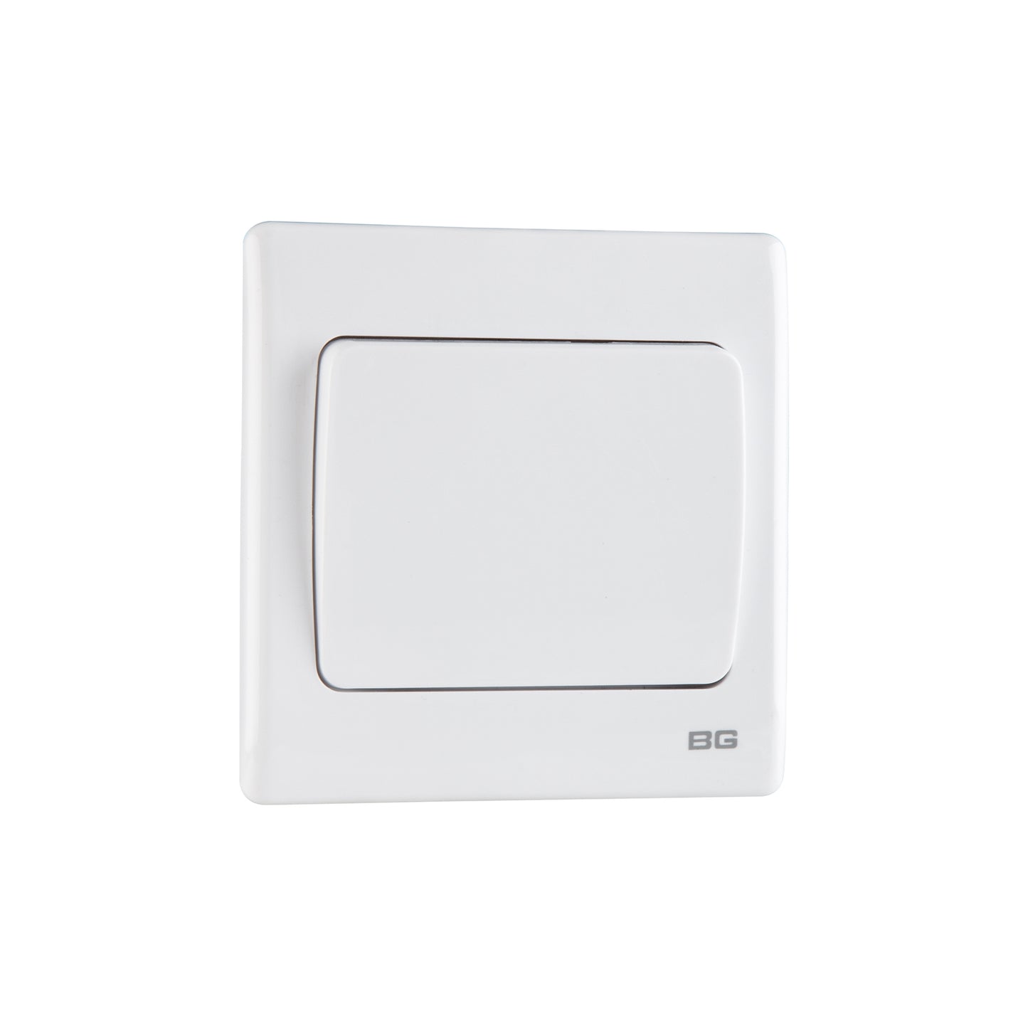 British General BG Neo Slimline 1 Mega Rocker 1-Way Switches, White (PCWH11W)