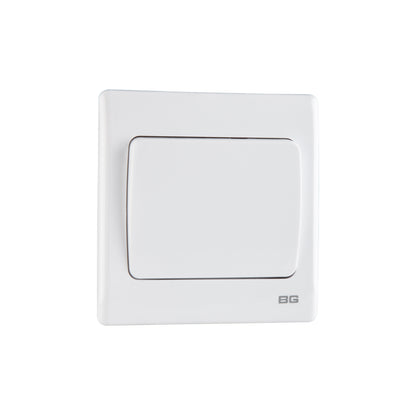 British General BG Neo Slimline 1 Mega Rocker 1-Way Switches, White (PCWH11W)