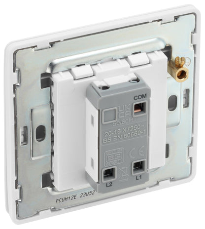 British General BG Neo Slimline Edge to Edge 1 Gang 2-Way Switch (PCWH12E)