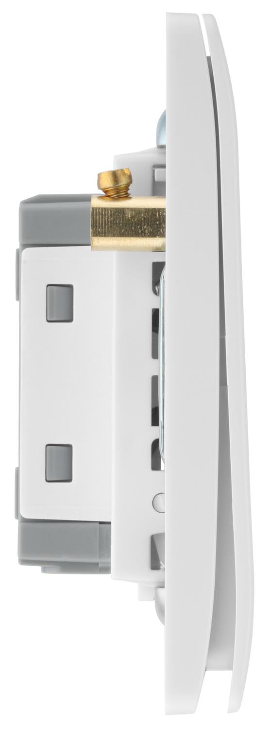 British General BG Neo Slimline Edge to Edge 1 Gang 2-Way Switch (PCWH12E)