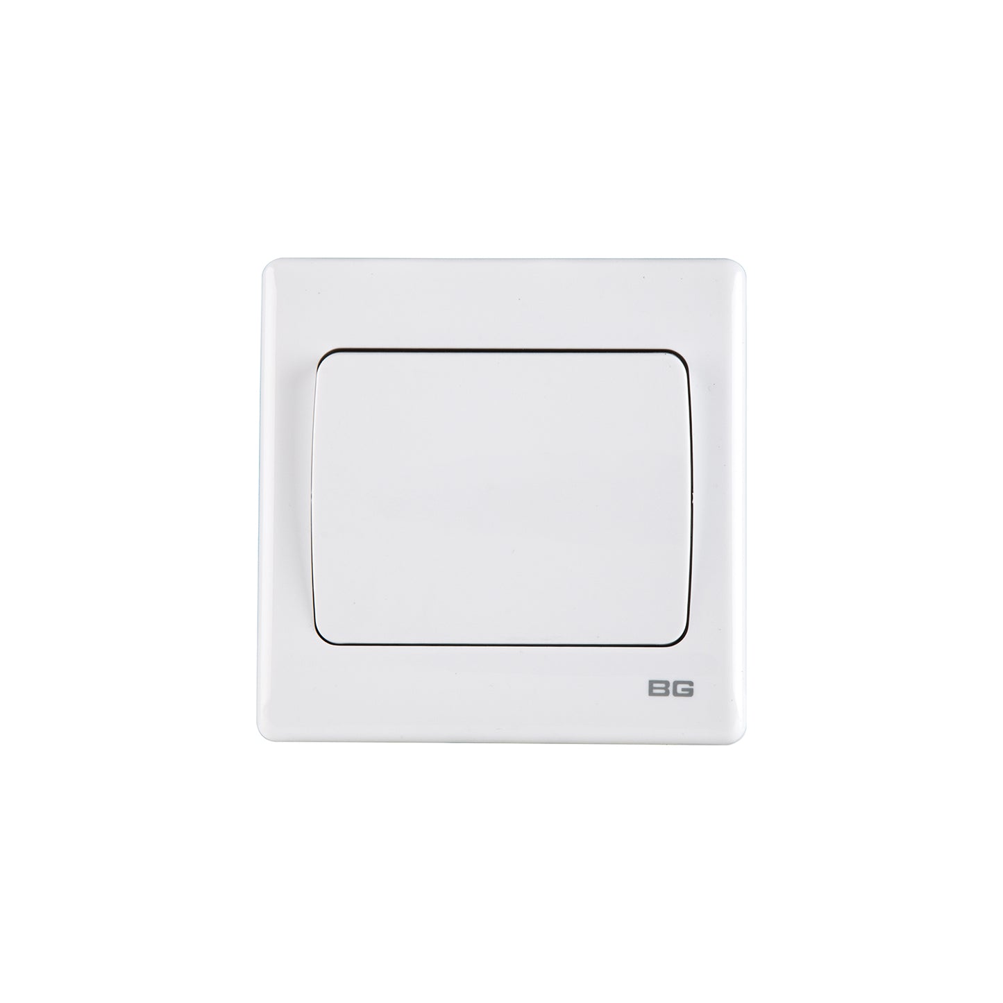 British General BG Neo Slimline 1 Mega Rocker 2-Way Switches, White (PCWH12W)