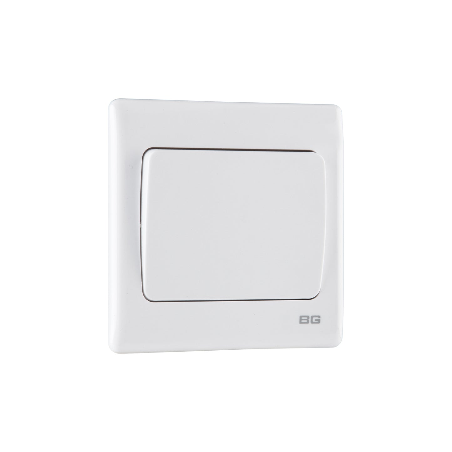 British General BG Neo Slimline 1 Mega Rocker 2-Way Switches, White (PCWH12W)