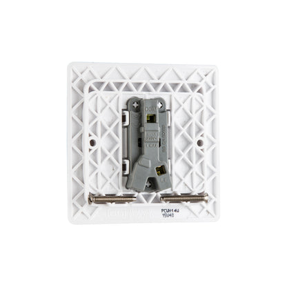 British General BG Neo Slimline Rocker Bell Push 1 Way Switch, White (PCWH14W)