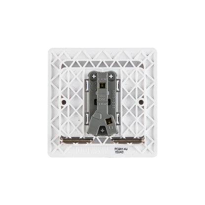 British General BG Neo Slimline Rocker Bell Push 1 Way Switch, White (PCWH14W)