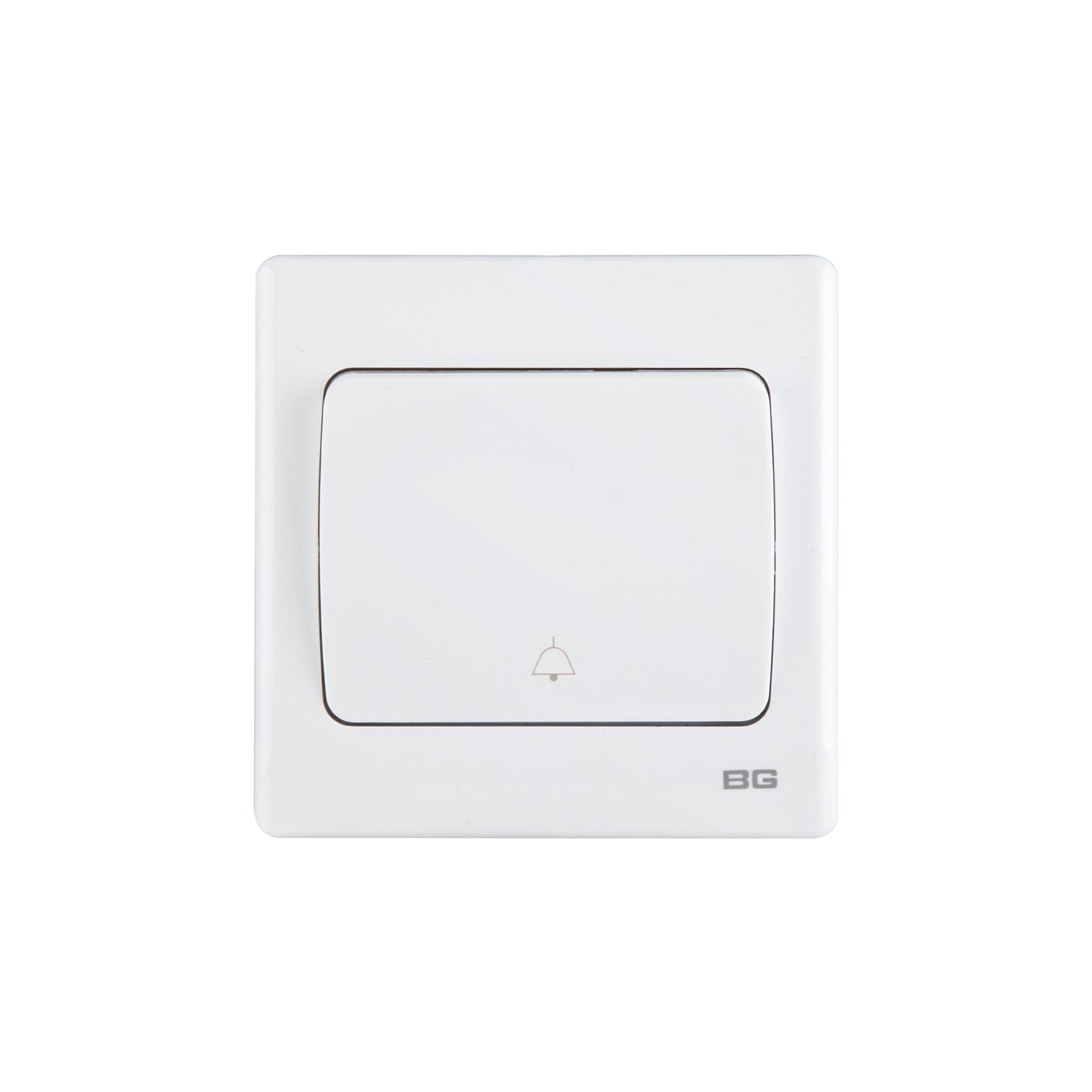 British General BG Neo Slimline Rocker Bell Push 1 Way Switch, White (PCWH14W)