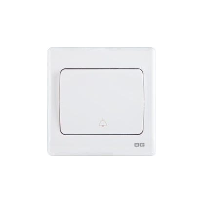 British General BG Neo Slimline Rocker Bell Push 1 Way Switch, White (PCWH14W)