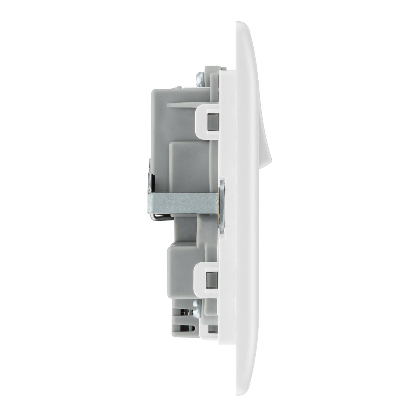British General BG Neo Slimline, 2 Gang Switched Socket with 12W USB-A+USB-C (PCWH22UAC12)