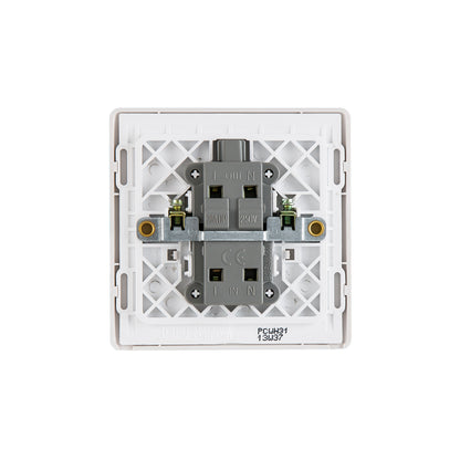 British General BG Neo Slimline 20Amp Double Pole Switch with LED (PCWH31)