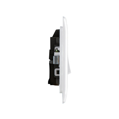 British General BG Neo Slimline 20Amp Double Pole Switch with LED (PCWH31)