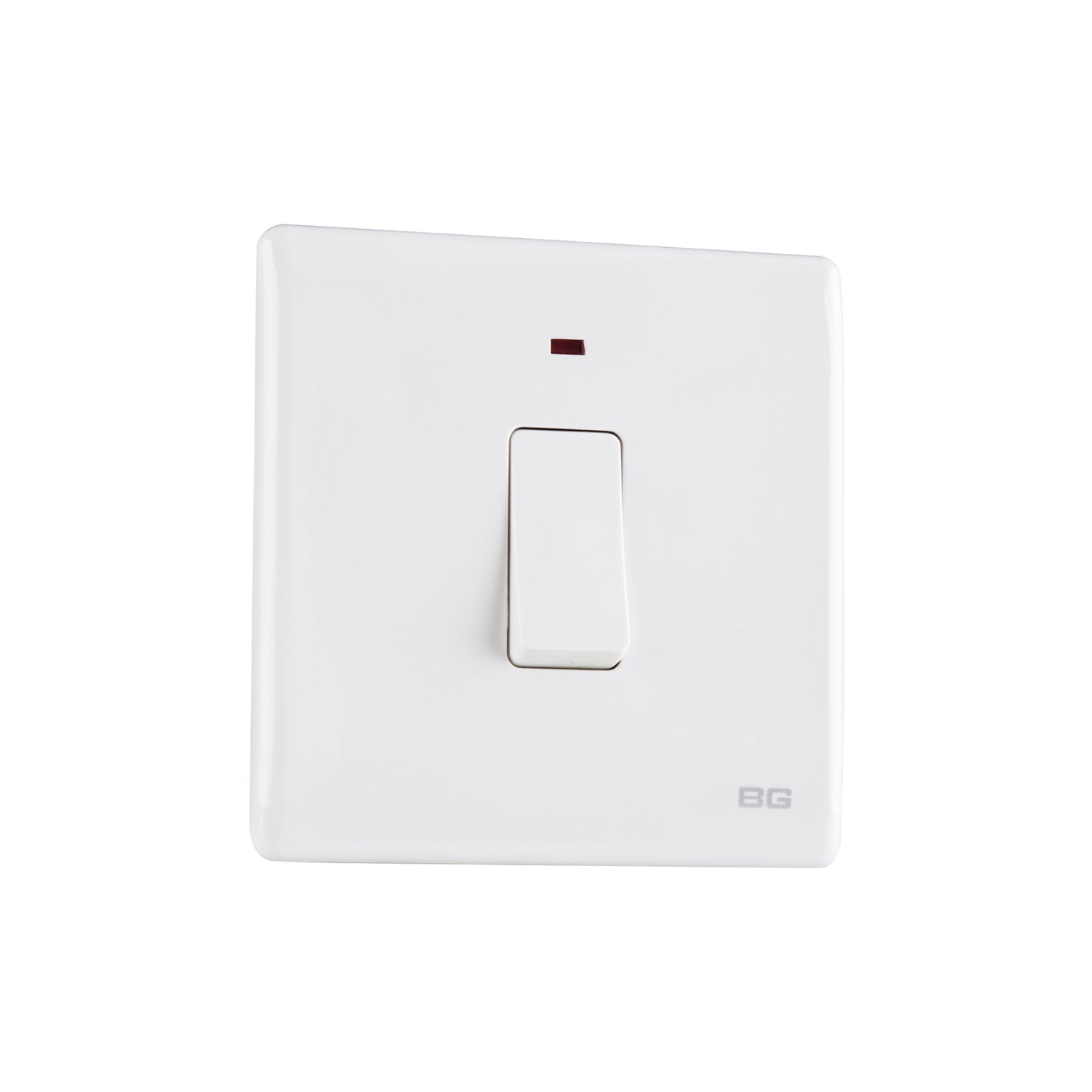British General BG Neo Slimline 20Amp Double Pole Switch with LED (PCWH31)
