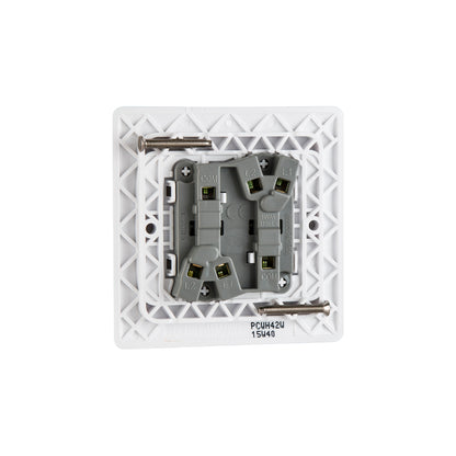 British General BG Neo Slimline 2 Mega Rocker 2-Way Switches (PCWH42W)