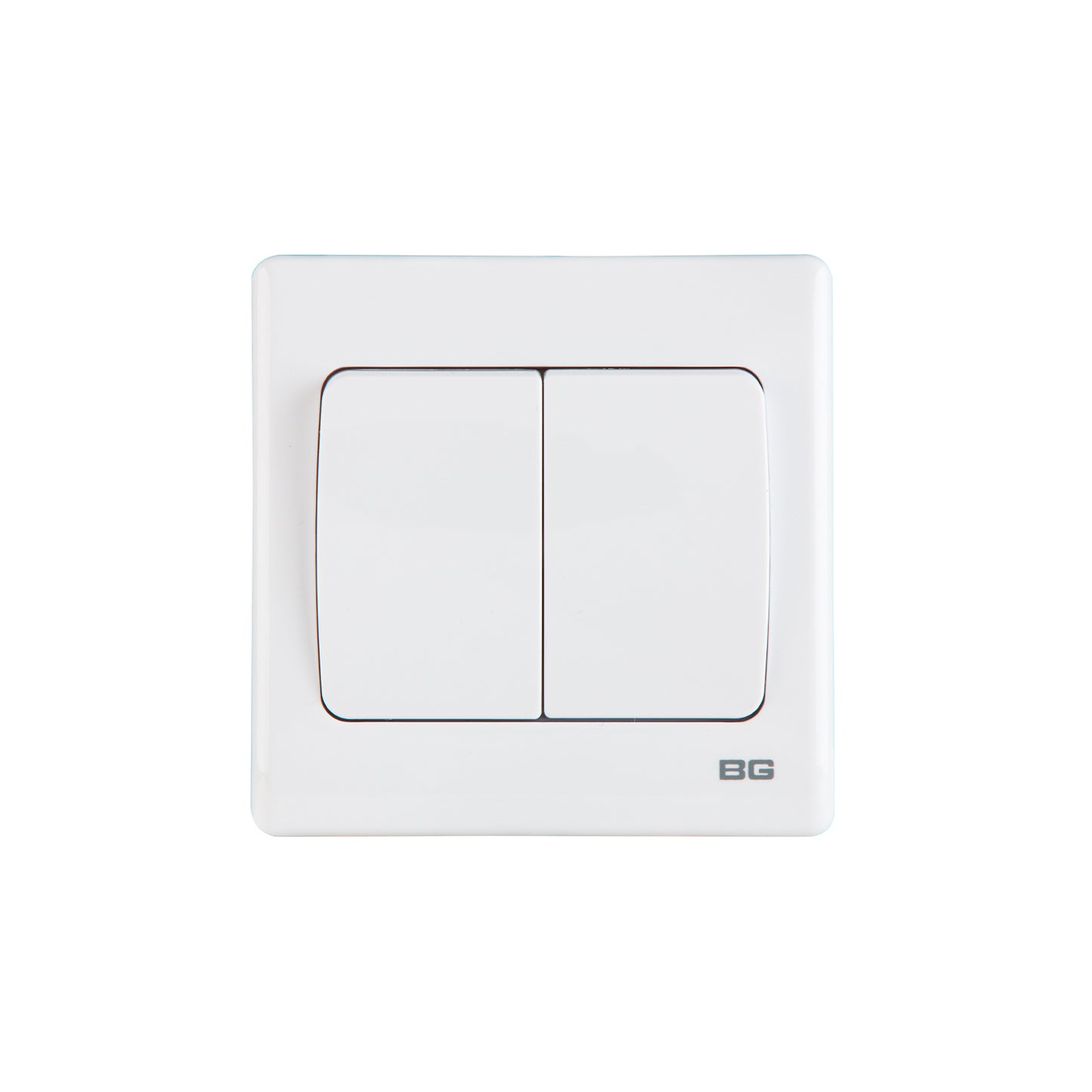 British General BG Neo Slimline 2 Mega Rocker 2-Way Switches (PCWH42W)