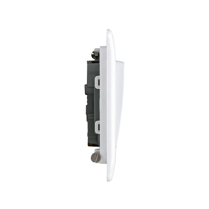 British General BG Neo Slimline 2 Mega Rocker 2-Way Switches (PCWH42W)