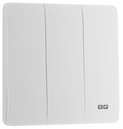 British General BG Neo Slimline Edge to Edge 3 Gang 2-Way Switch (PCWH43E)