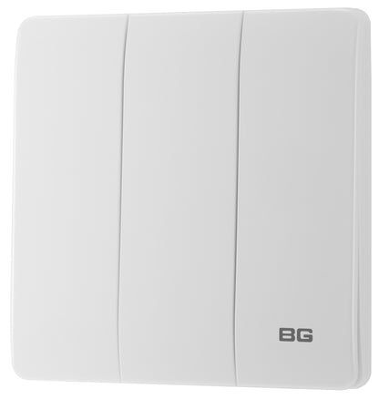 British General BG Neo Slimline Edge to Edge 3 Gang 2-Way Switch (PCWH43E)