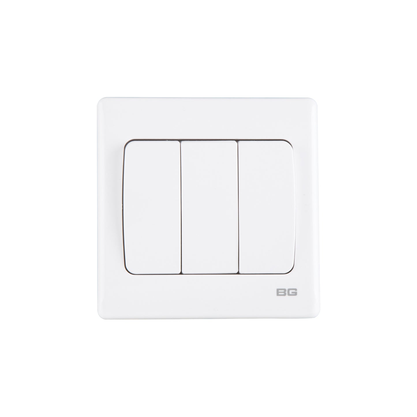 British General BG Neo Slimline 3 Gangs Mega Rocker 2-Way Switches (PCWH43W)