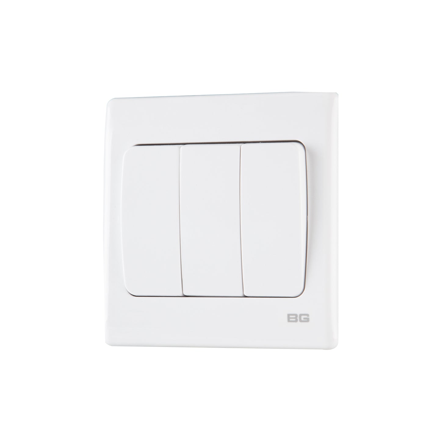 British General BG Neo Slimline 3 Gangs Mega Rocker 2-Way Switches (PCWH43W)