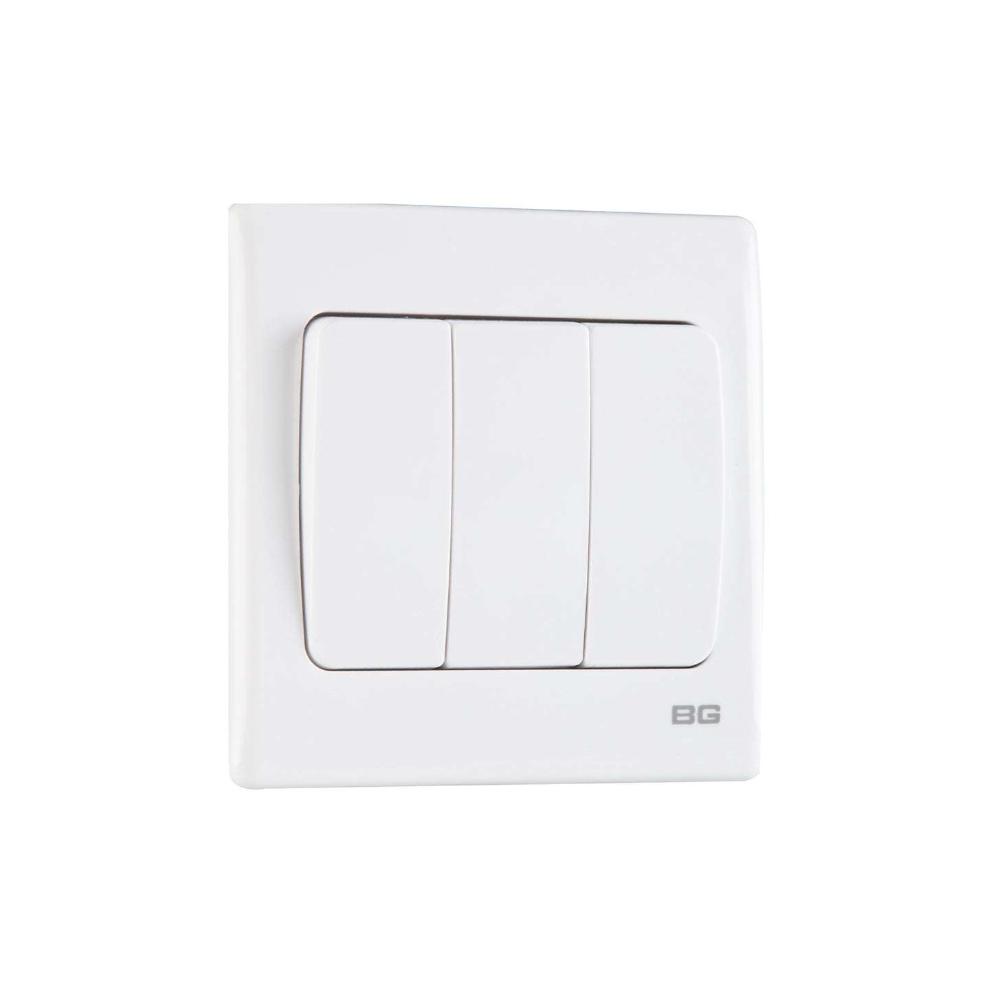 British General BG Neo Slimline 3 Gangs Mega Rocker 2-Way Switches (PCWH43W)