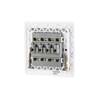 British General BG Neo Slimline 4 Gangs Mega Rocker 2-Way Switches (PCWH44W)