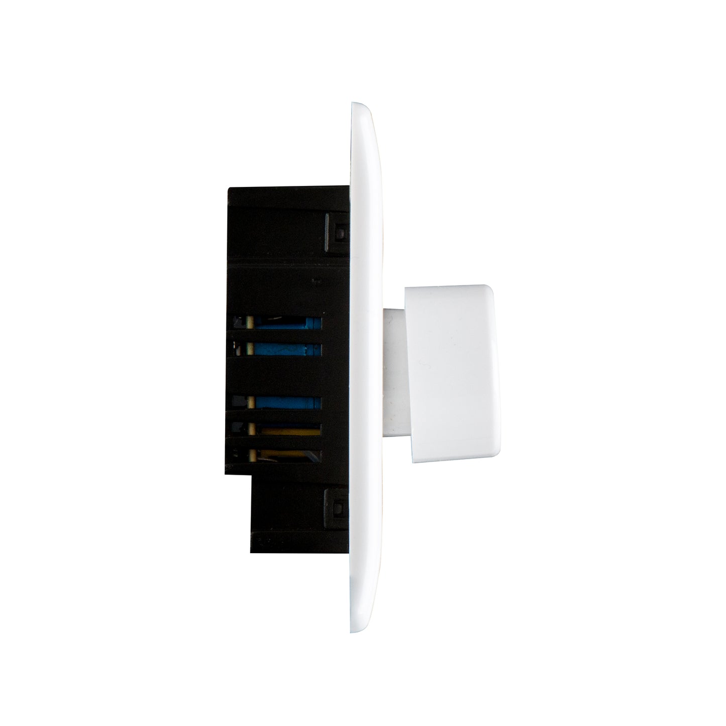 British General BG Neo Slimline Single Gang 2-Way 400W Dimmer Switch, White (PCWH81)